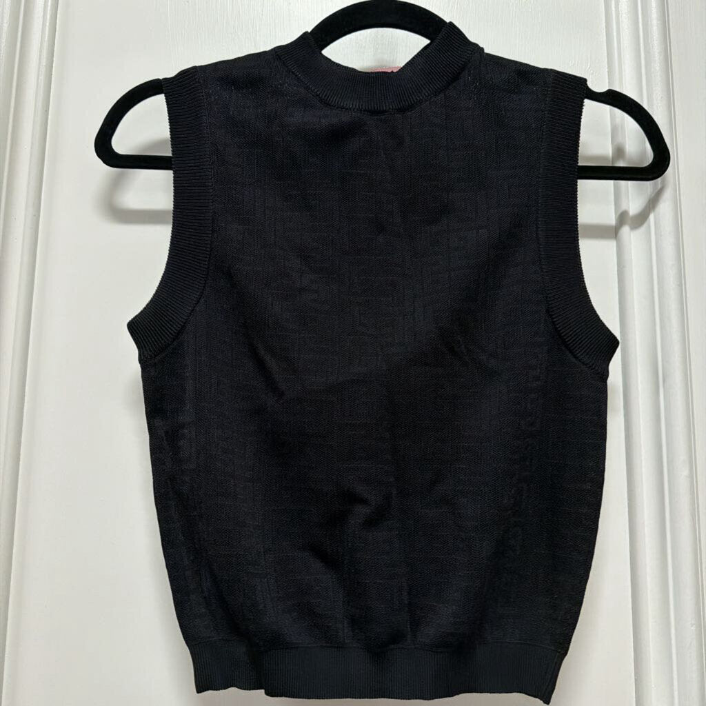 Black Sleeveless Knit Top (NWT)