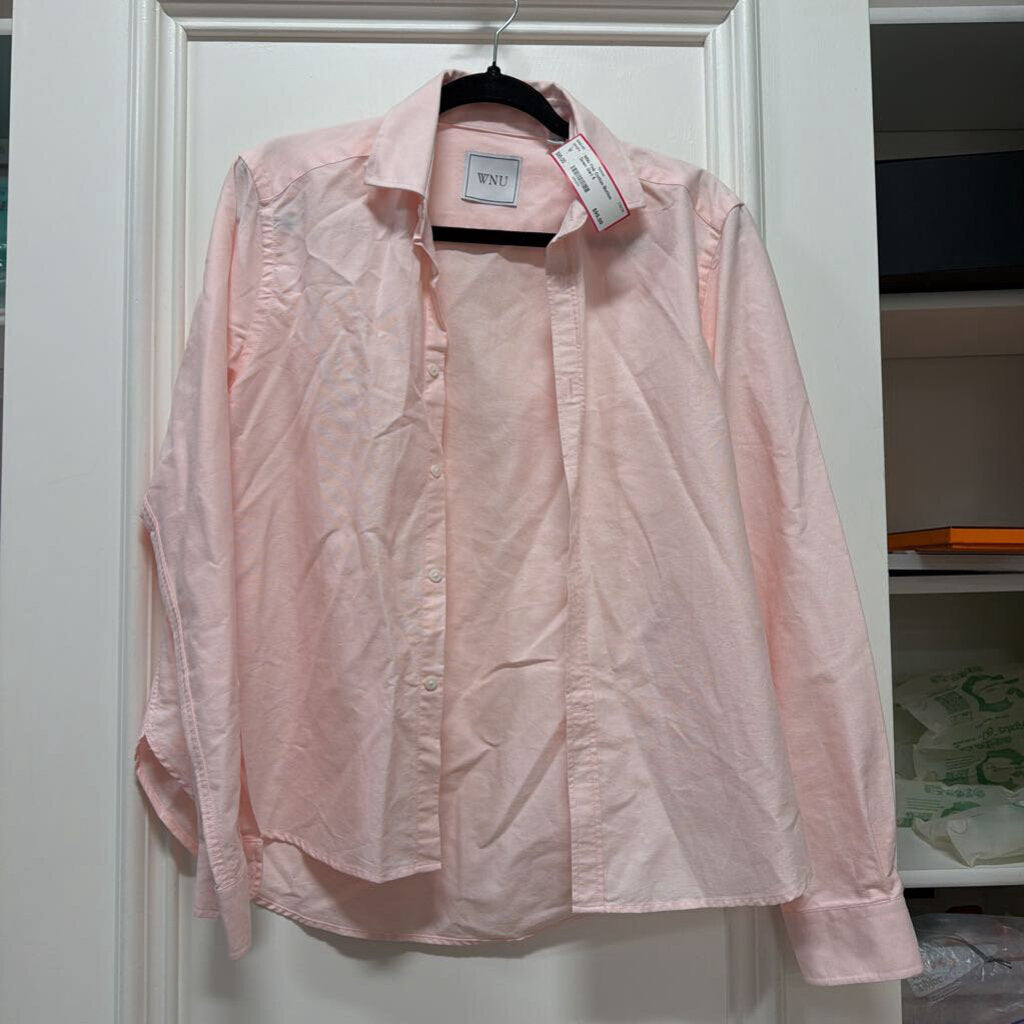 Pink Cotton Button Down Shirt