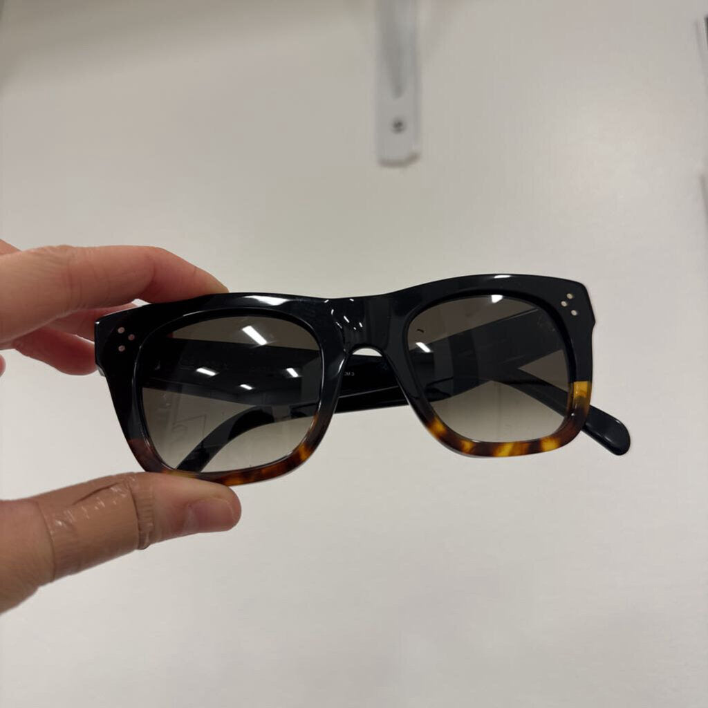 Gradient Square Sunglasses w/ Case