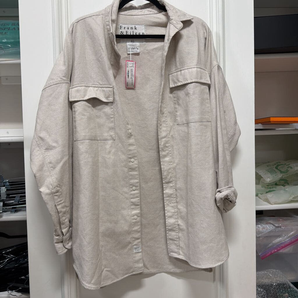 Cream Cotton Button Down
