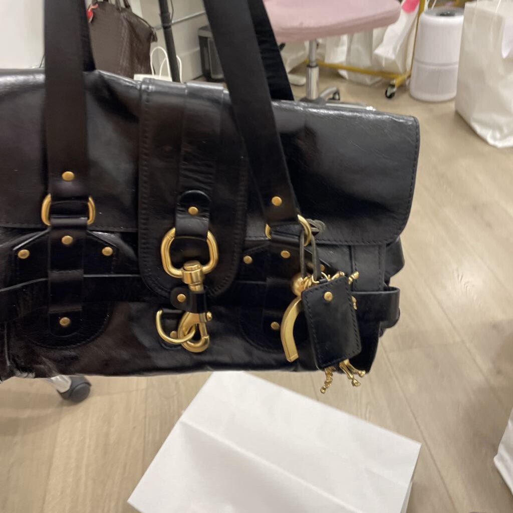 Black Leather Kerala Bag