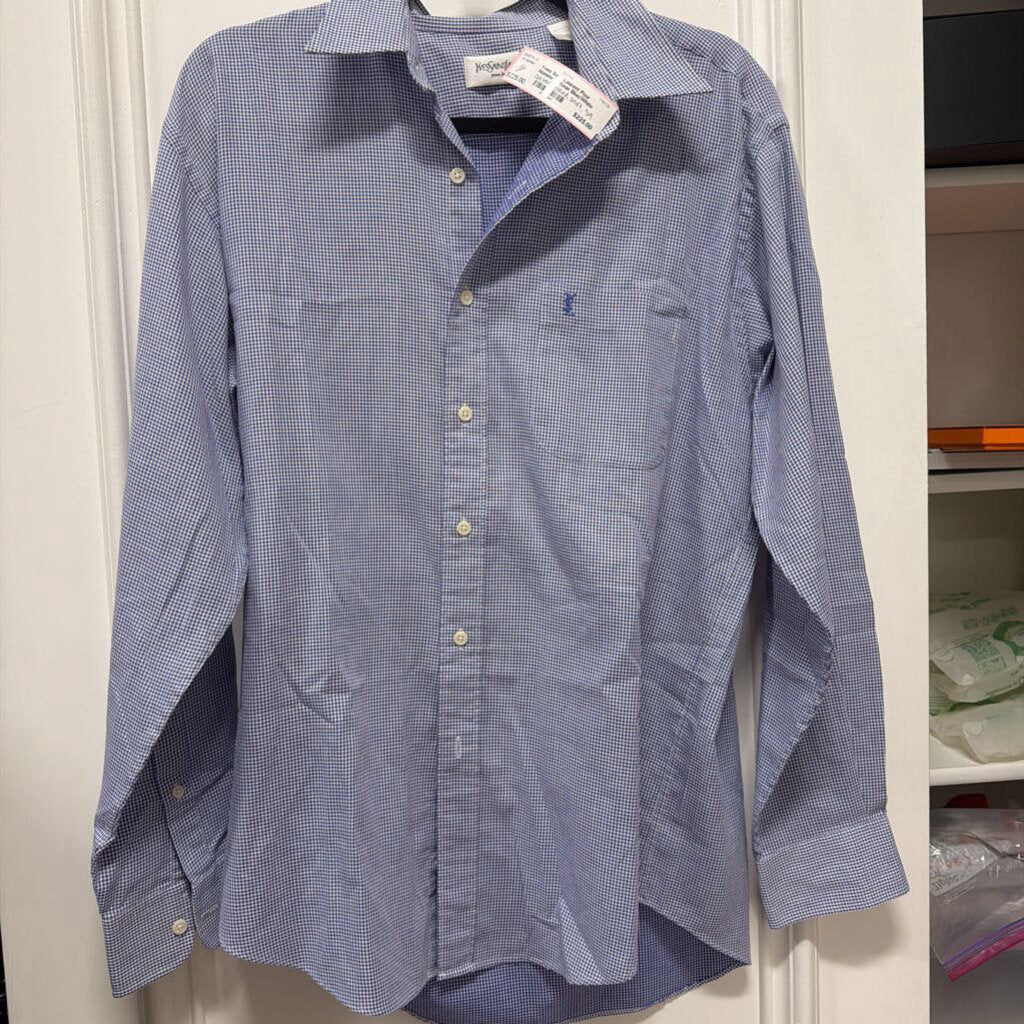 Vintage Blue/White Cotton/Poly Shirt