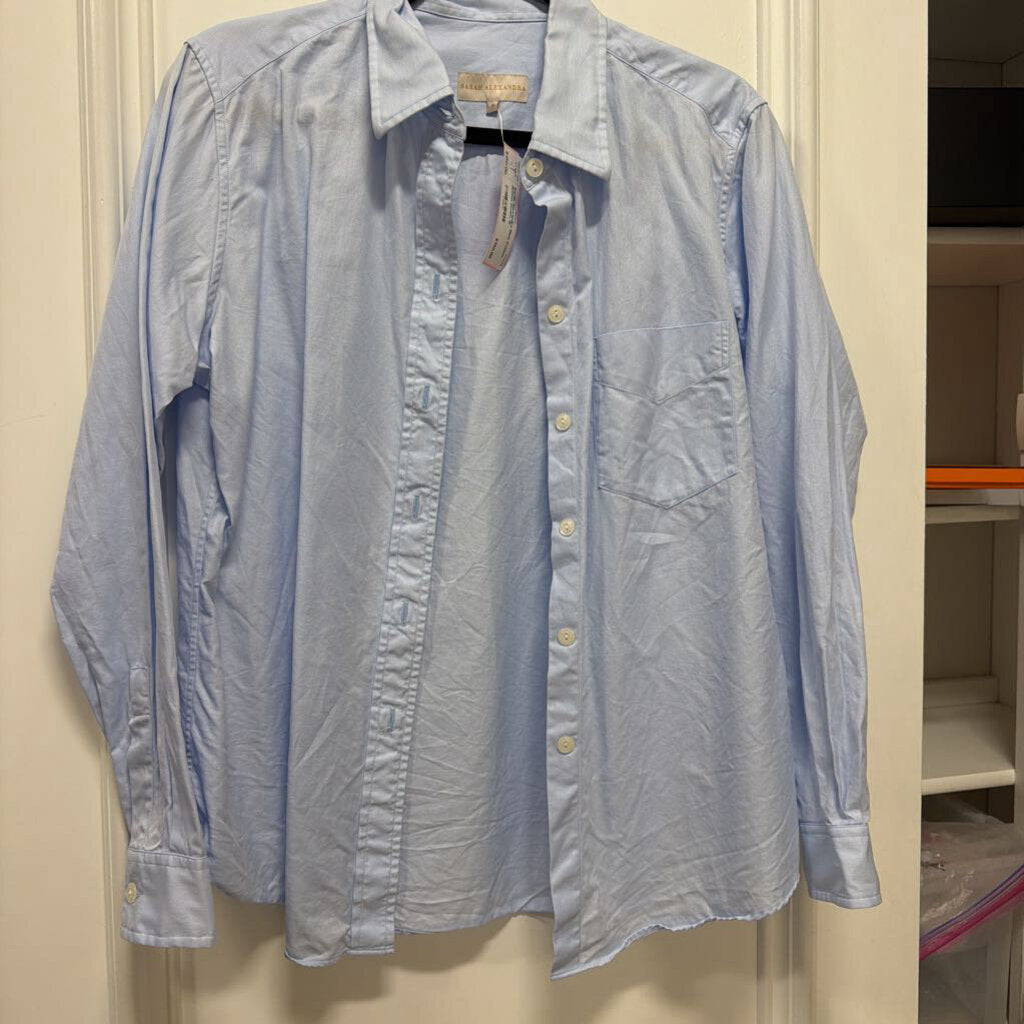 Blue Cotton Button Down