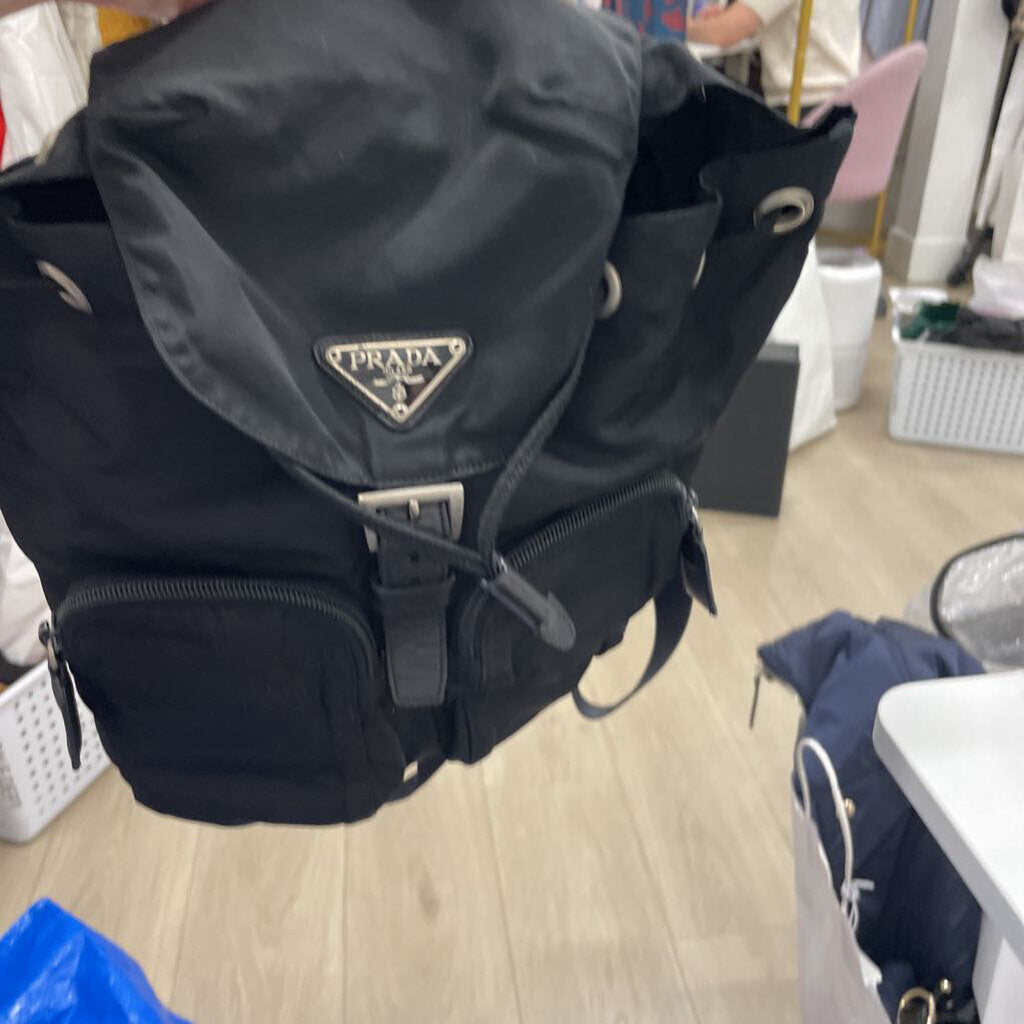 Black Nylon Backpack
