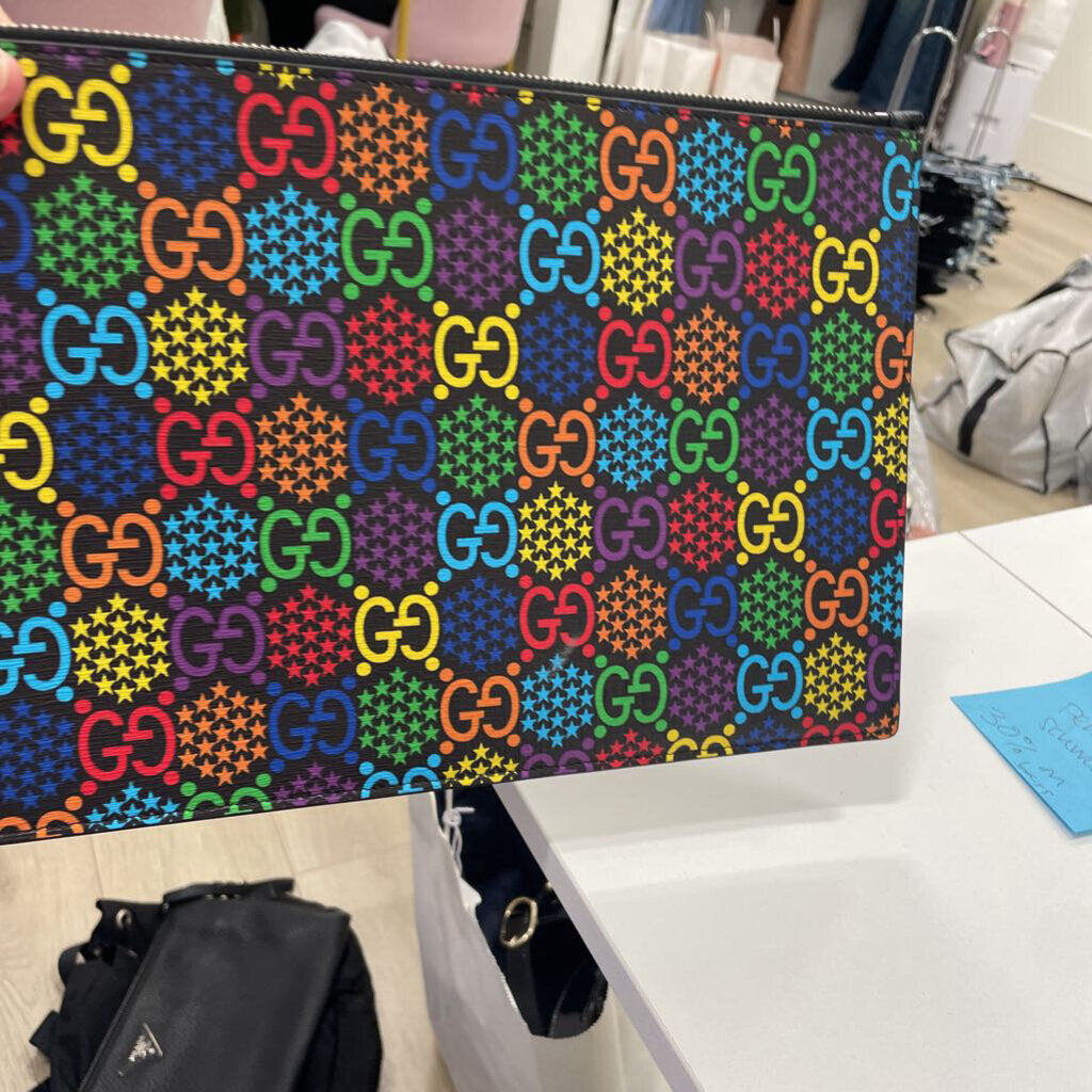 Monogram Psychedelic Zip Wristlet