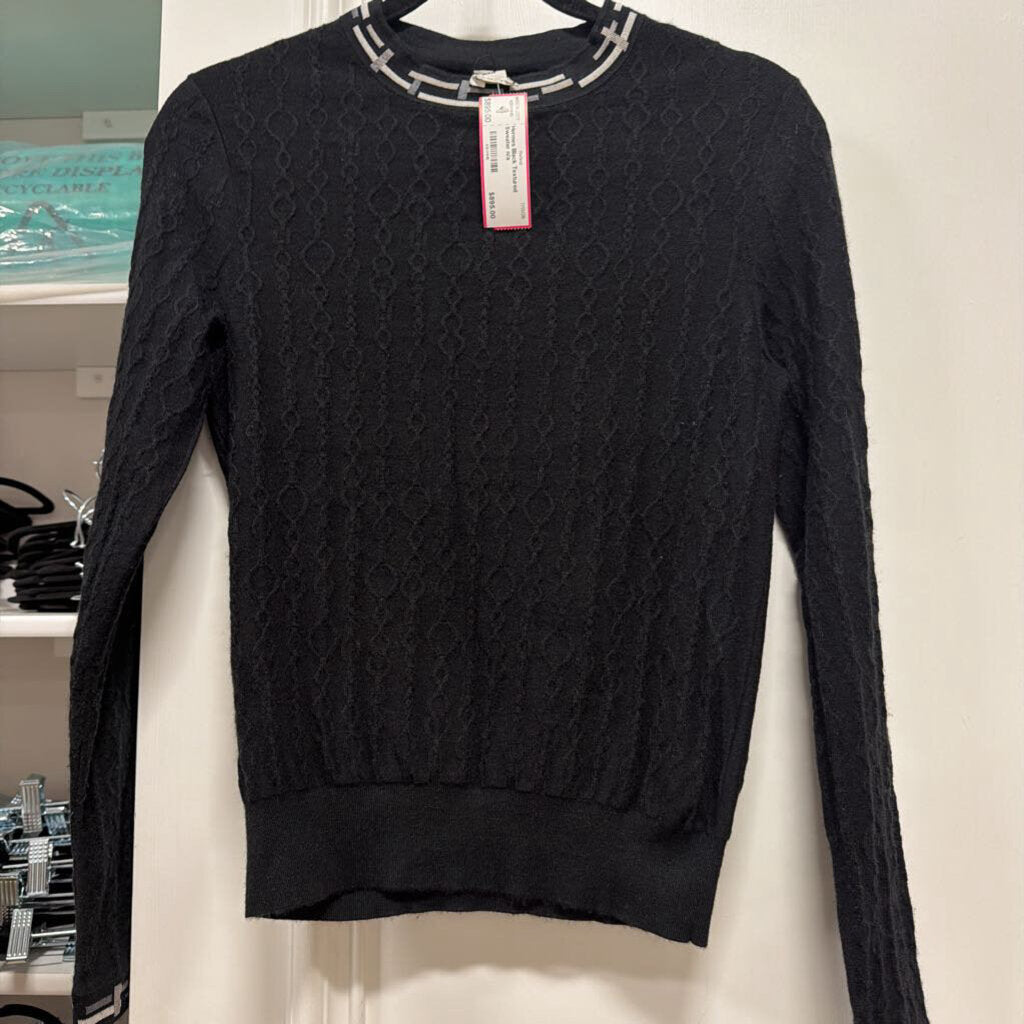 Black Textured Sweater