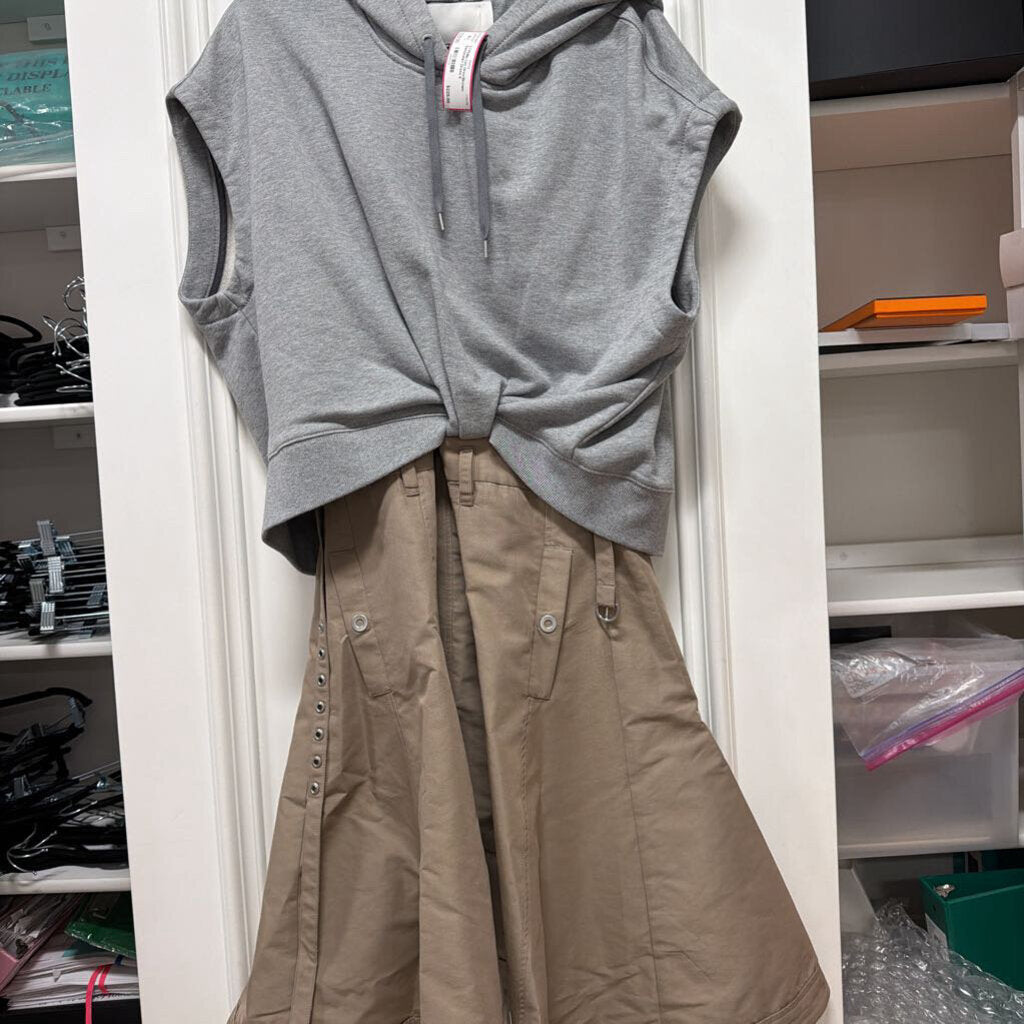 Grey/Brown Sweatshirt Dress