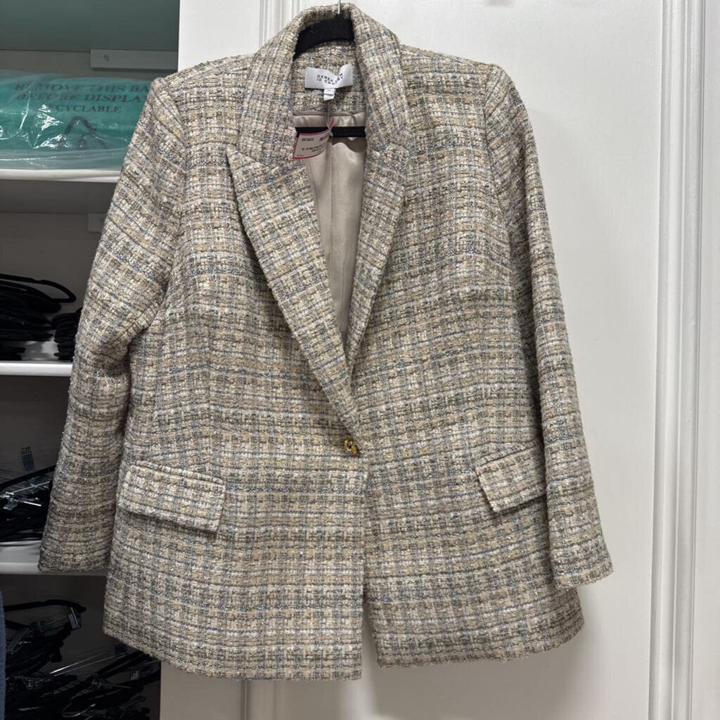 Multicolor Poly/Wool Blazer