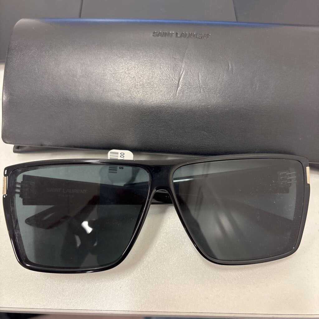 Black Rectangle Frame Sunglasses