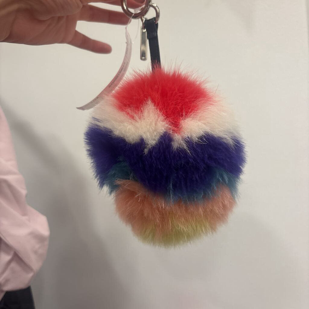 Fendi, Multicolor Puff Ball Key Chain