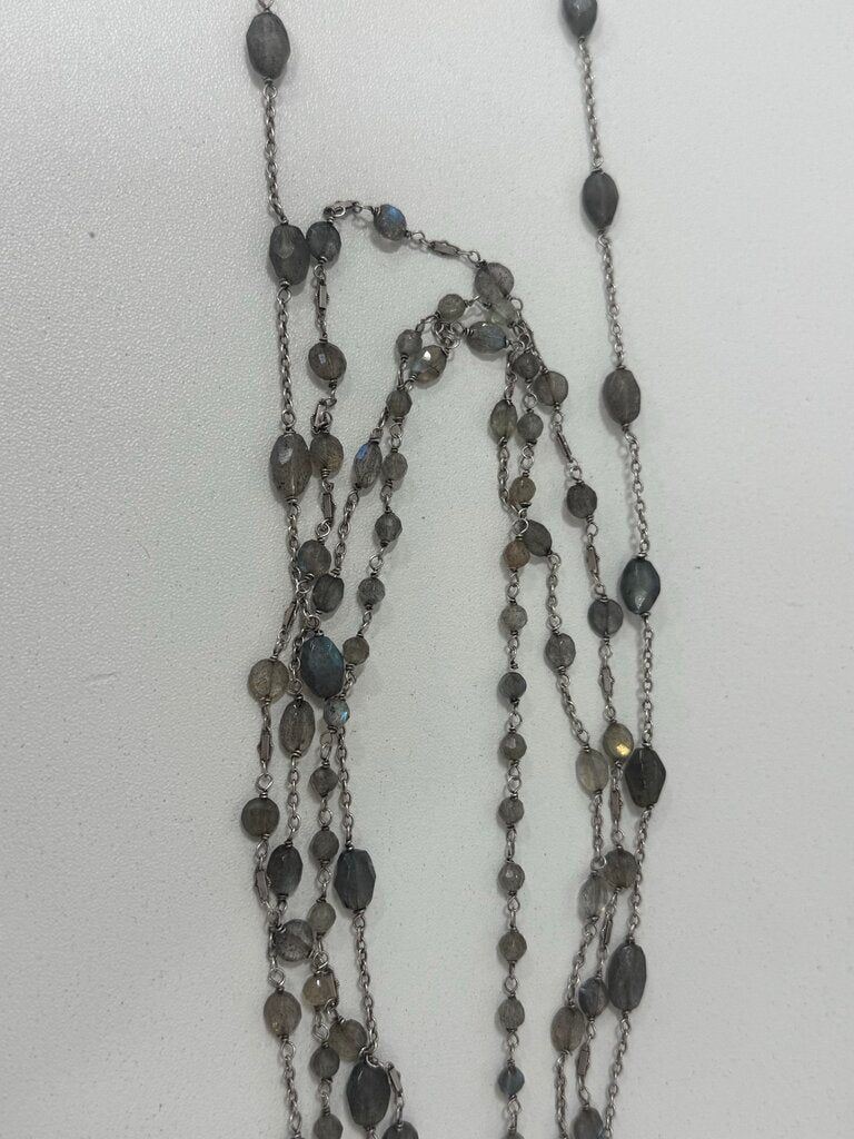 Multistrand Labradorite Necklace