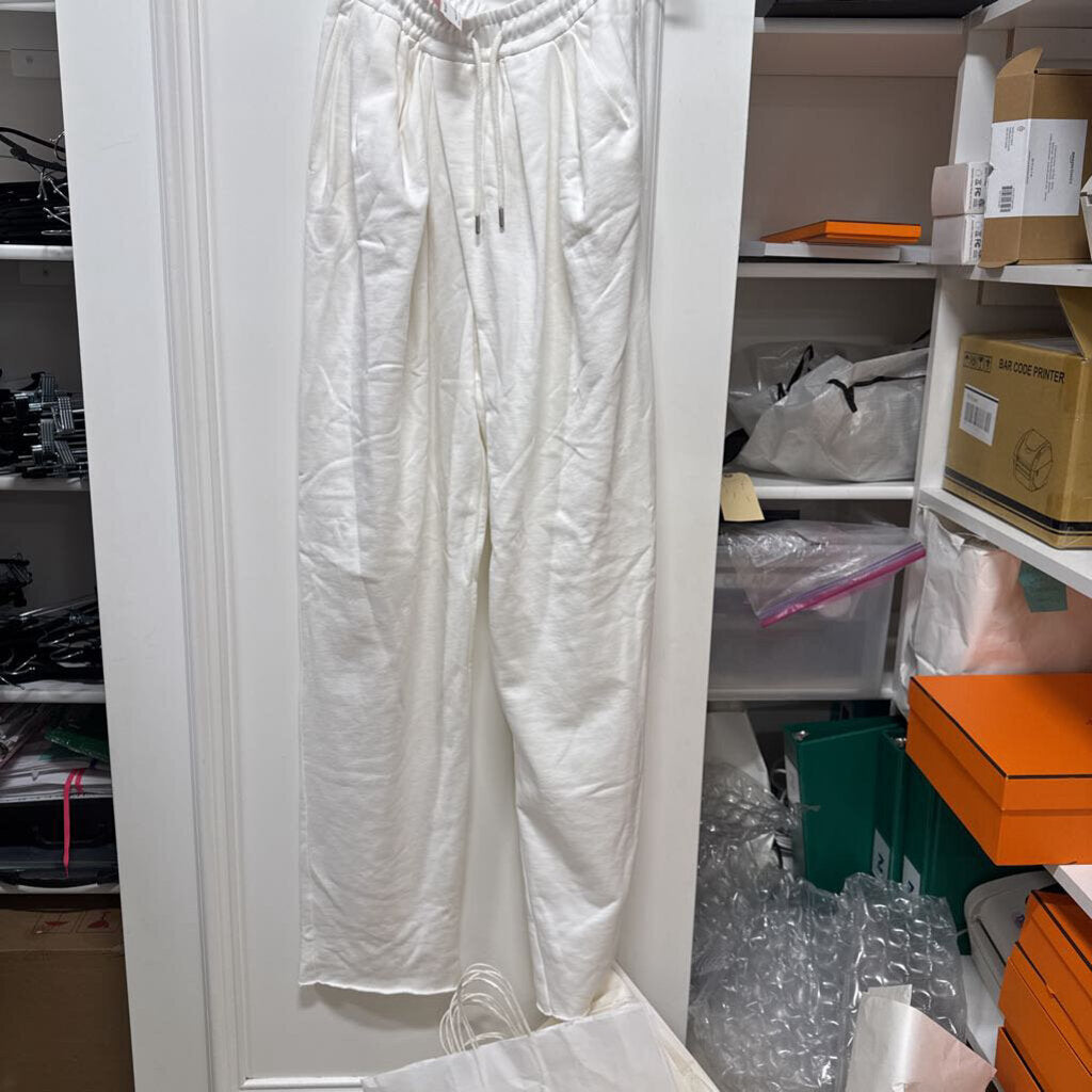 White Jersey Cotton Sweatpant