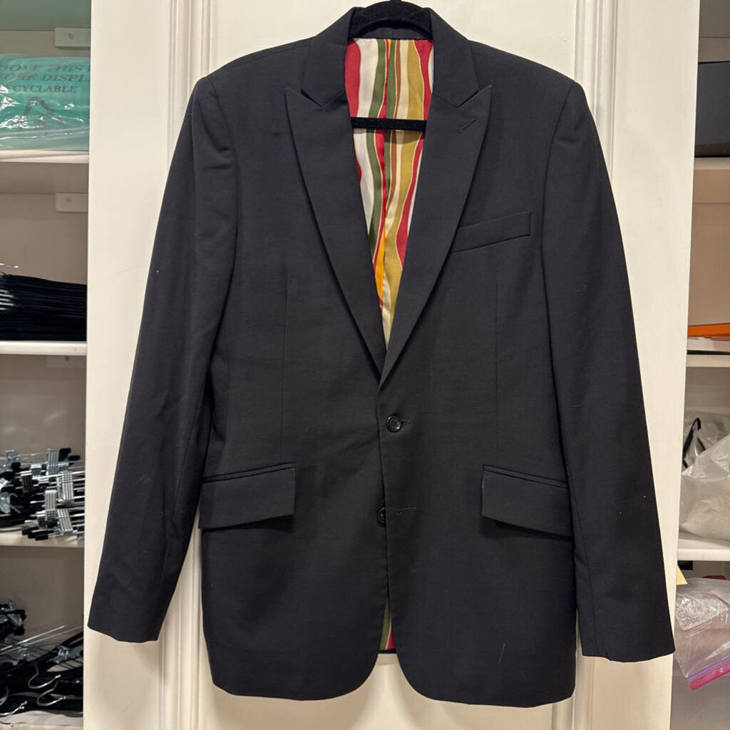 Black Wool Oversized Blazer
