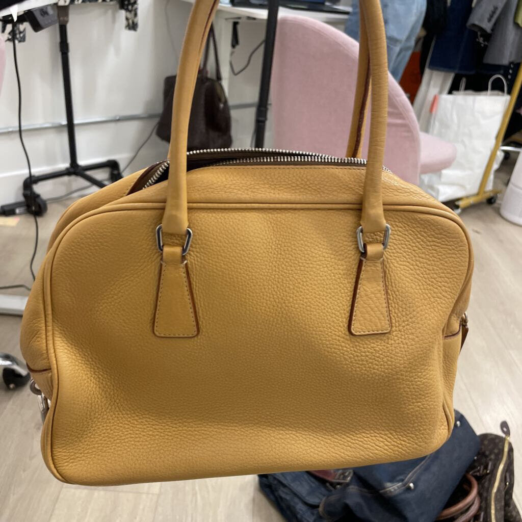 Tan Leather Top Handle