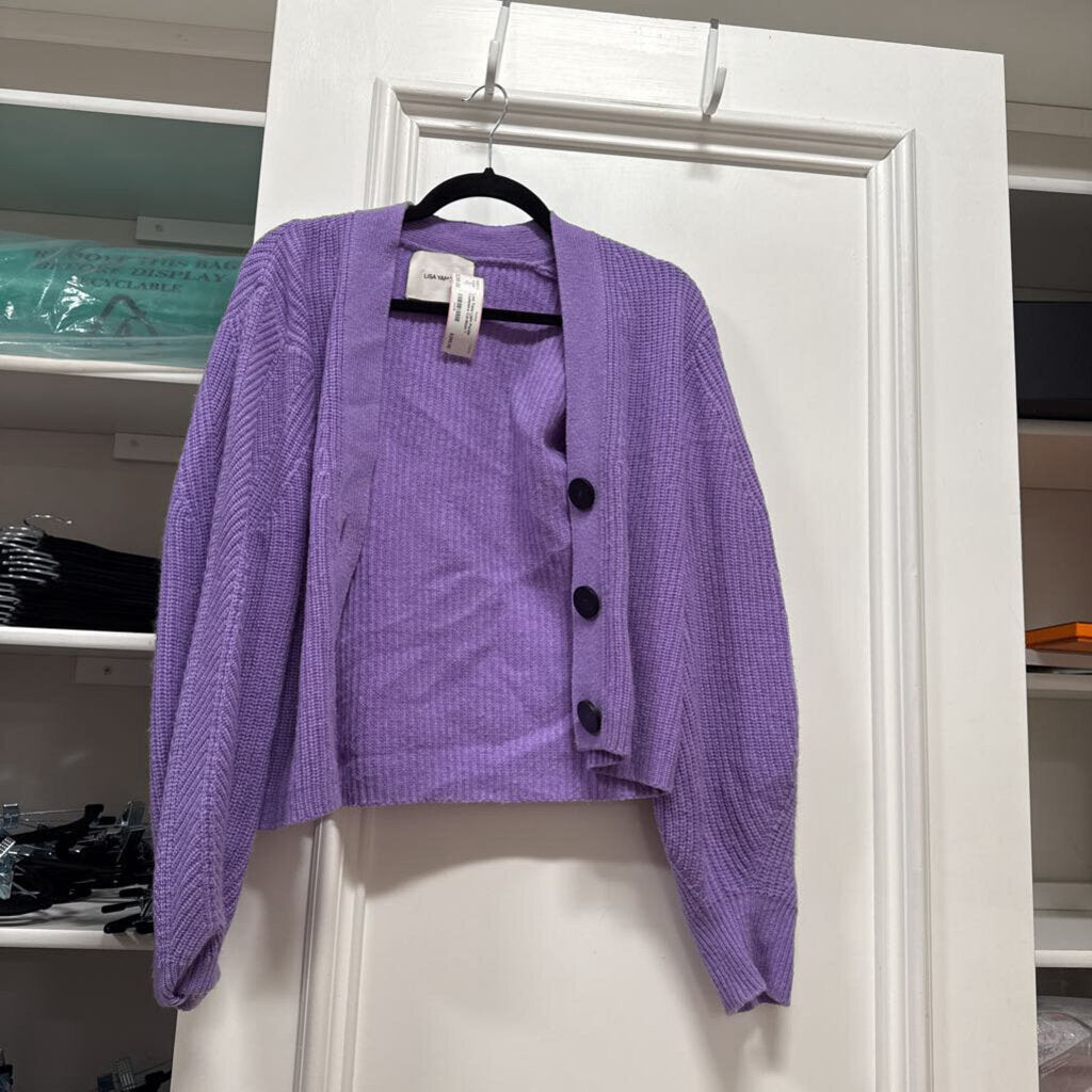 Light Purple Cashmere Cardigan