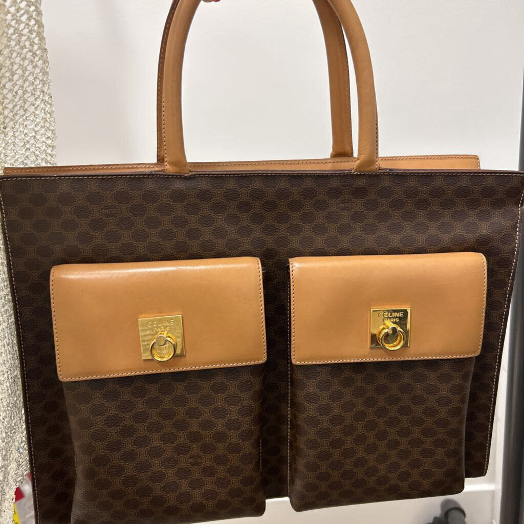 Macadam Front Pockets Tote Bag