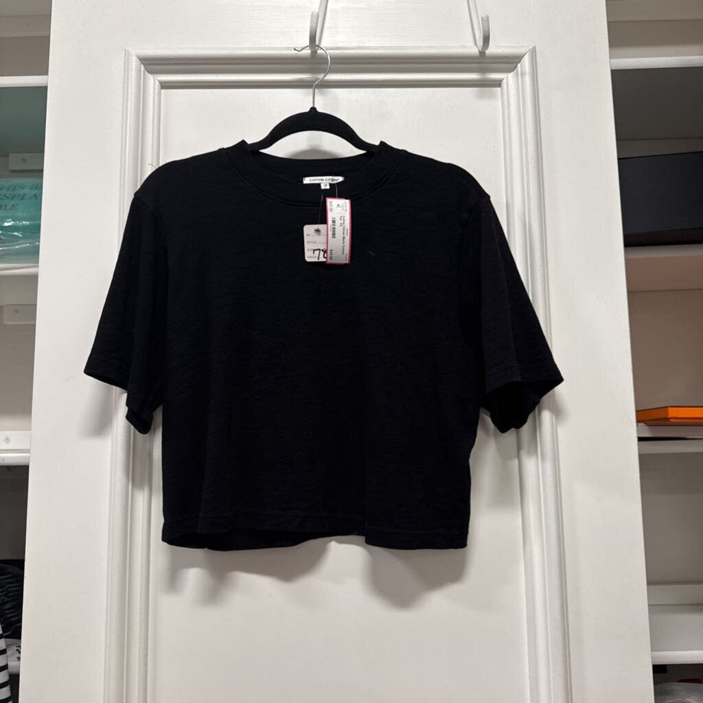 Black Cotton Tee