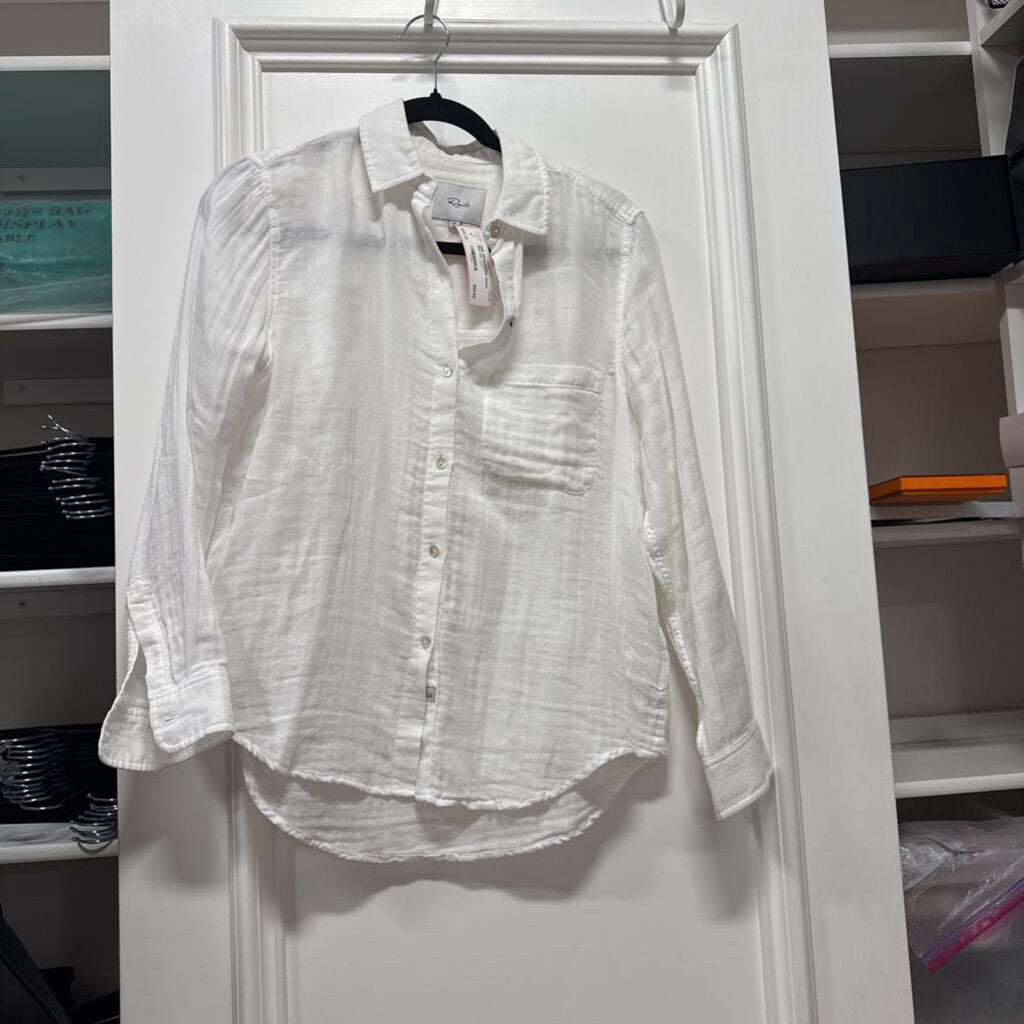 White Cotton Gauze Shirt
