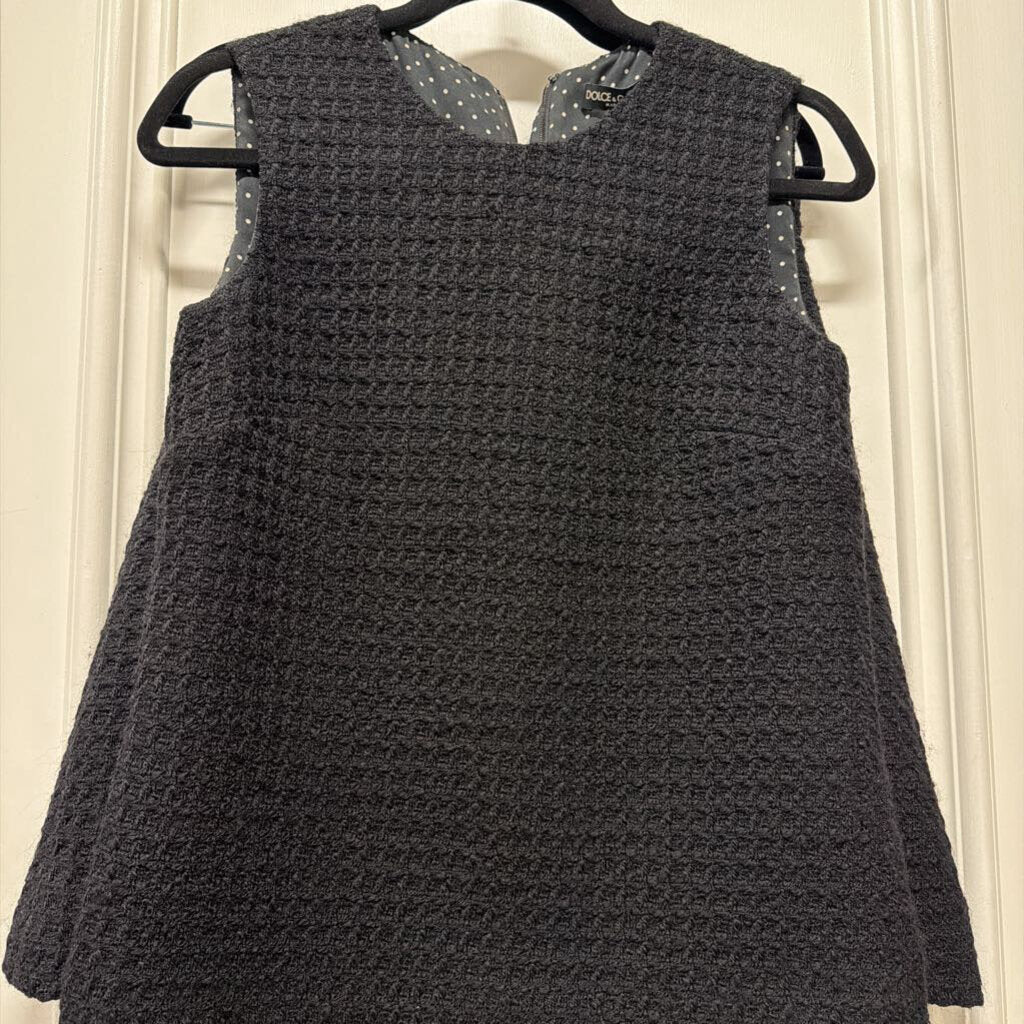 Black Wool Top + Mini Skirt SET