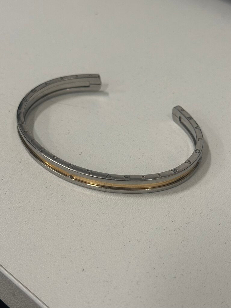 Two-Tone B.zero1 Open Cuff Bracelet (est 2100)