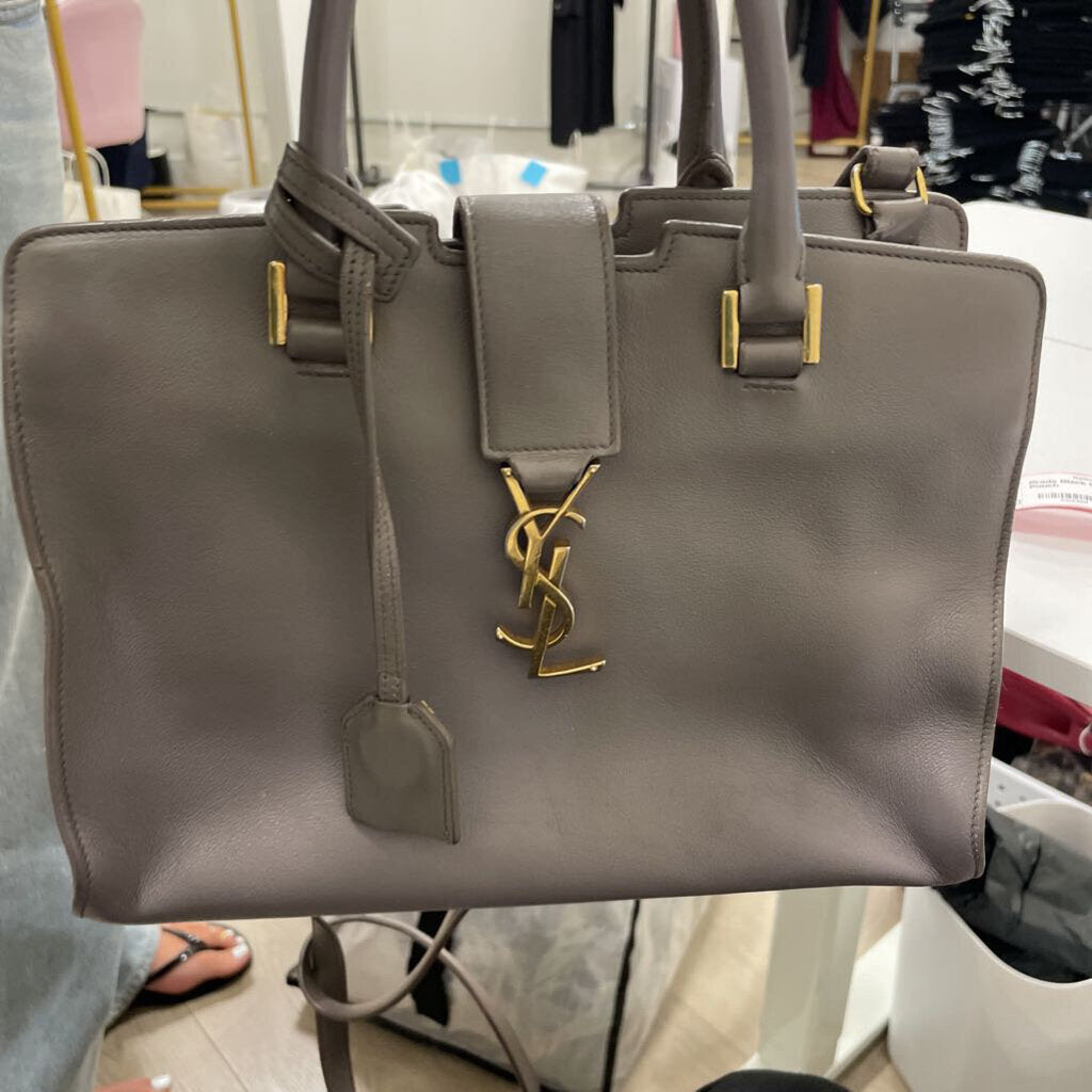 Gray YSL Line Baby Cabas Bag (est 2590)