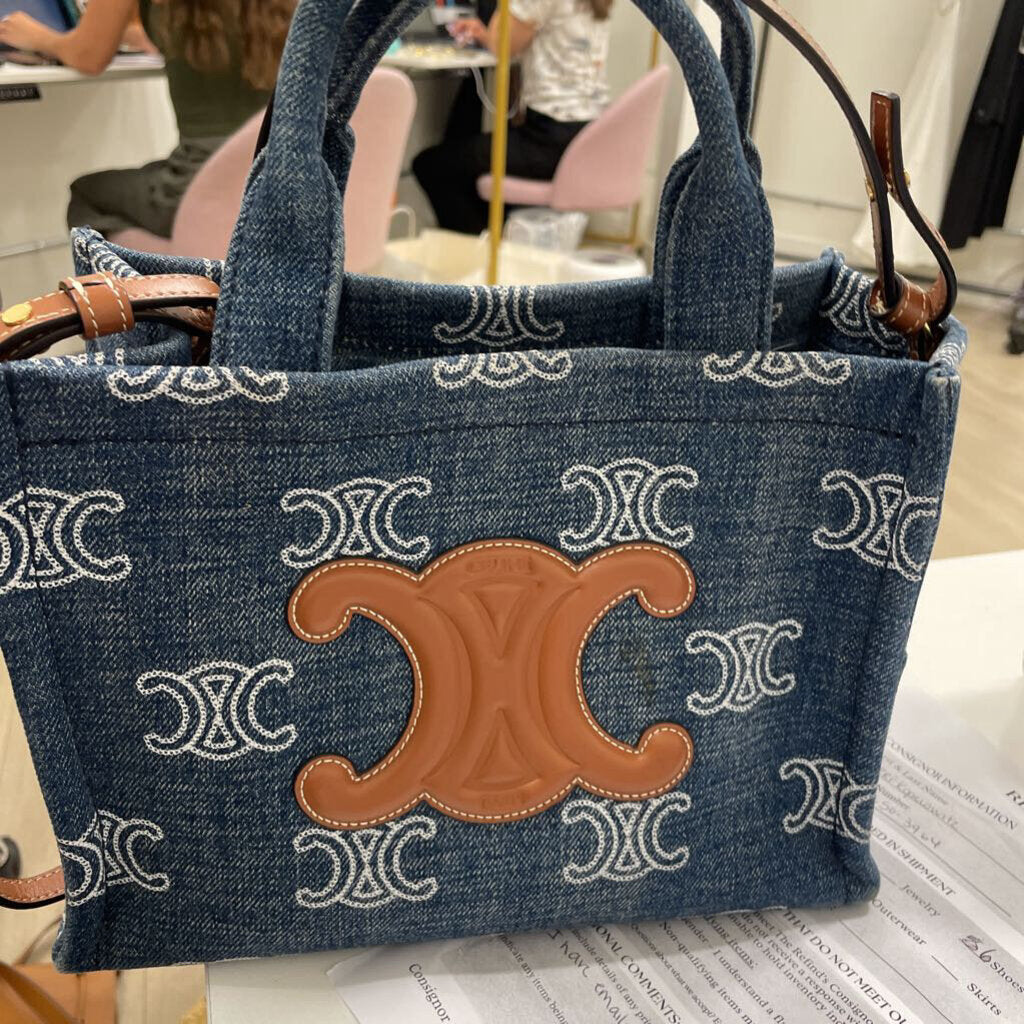 Denim Small Cabas Thais Tote(est 1950) (AS IS)