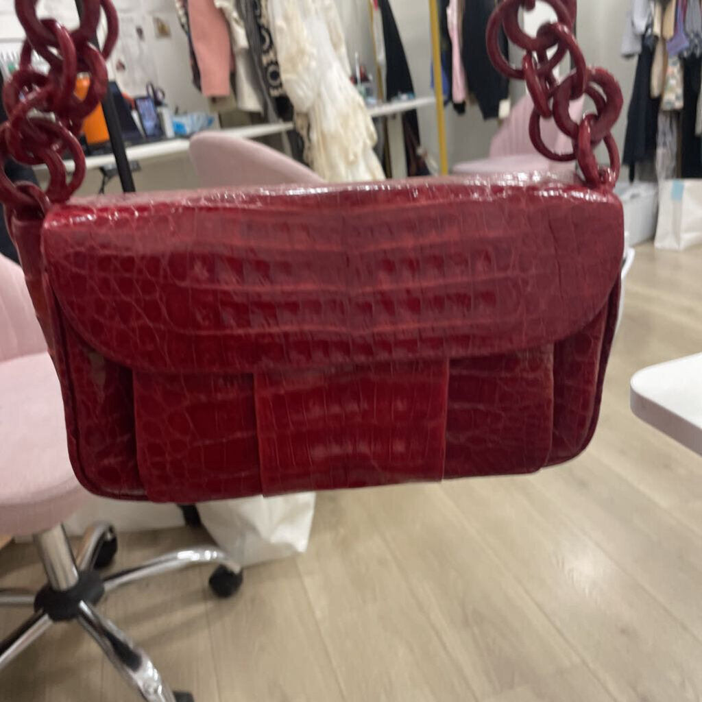 Red Croc Shoulder Bag