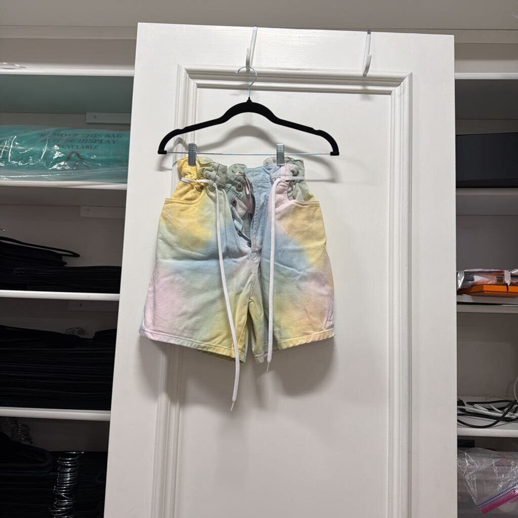 Rainbow Denim Shorts