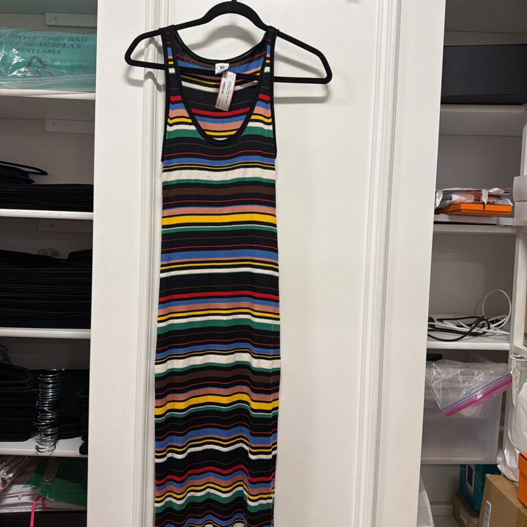 Multicolor Stripe Maxi Dress