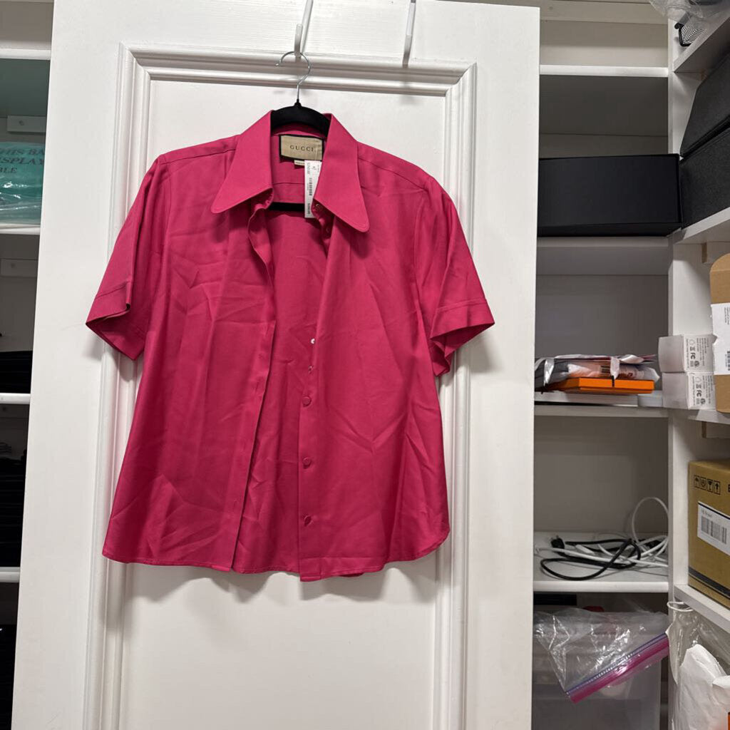 Pink Silk Blouse
