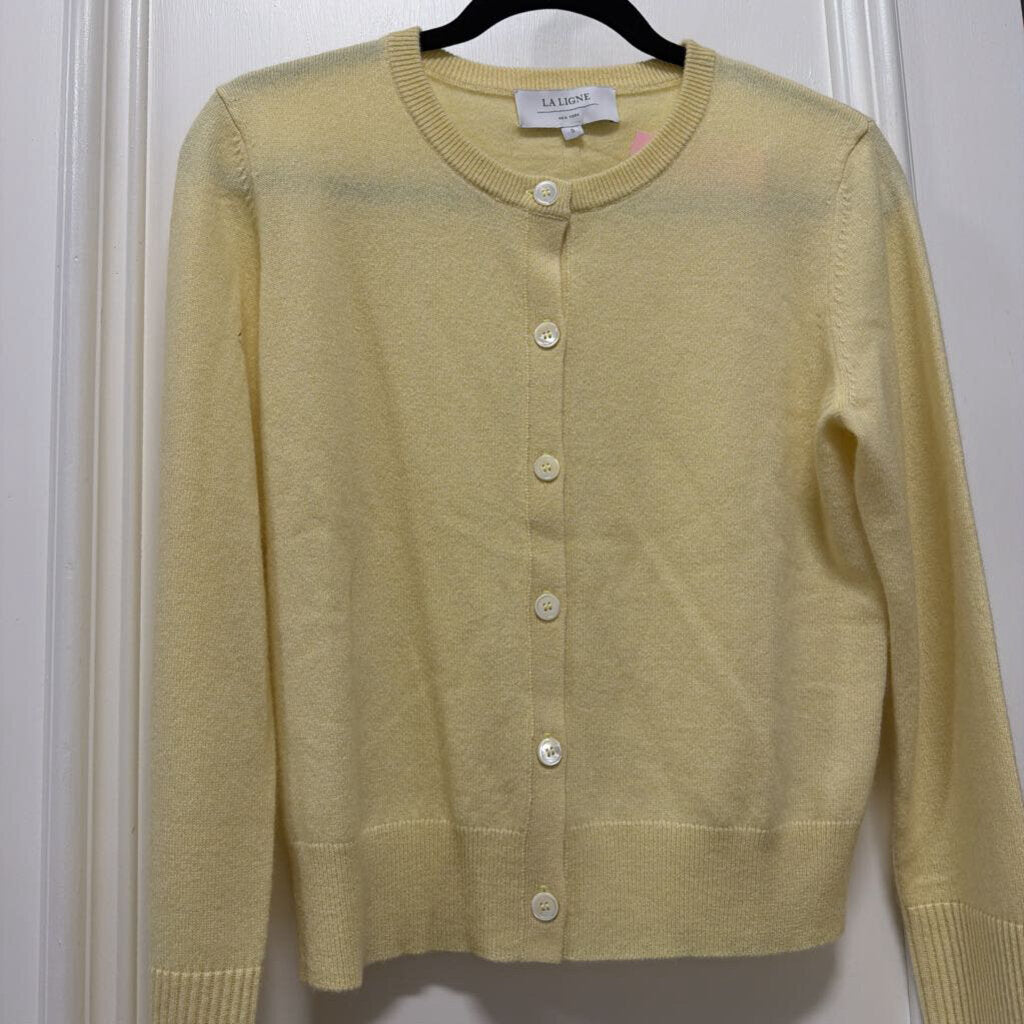 Yellow Cashmere Cardigan