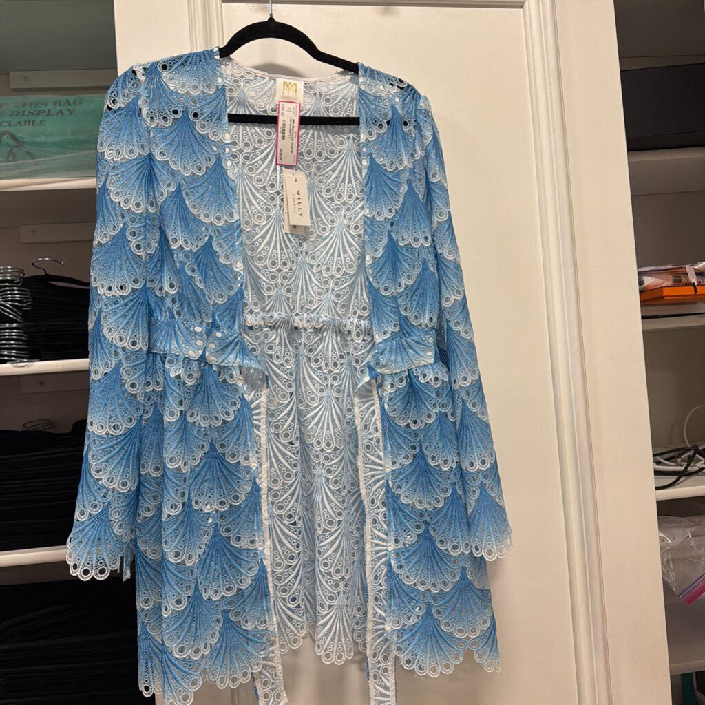 Blue Cotton Coverup Dress (NWT)