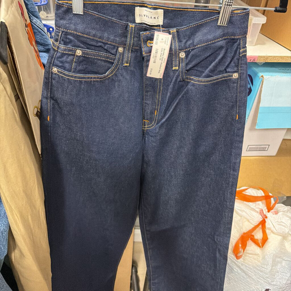 Dark Washed Wide Leg Jean
