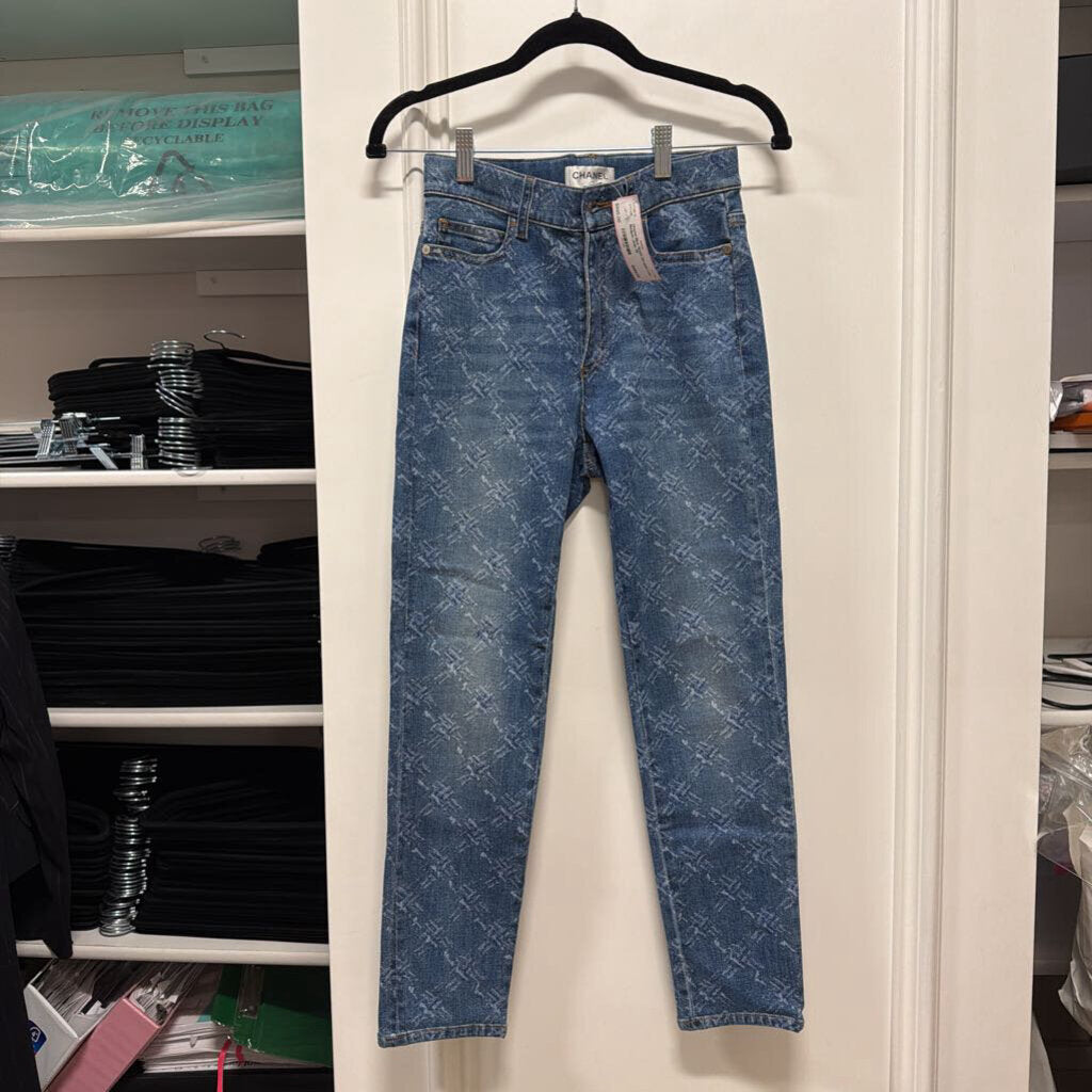 Blue Wash Straight Leg Medium Jean