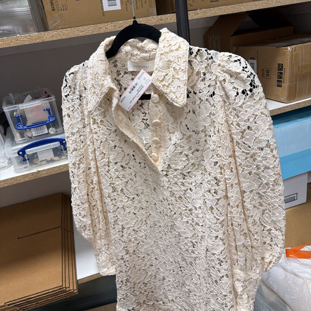 Cream Lace Dress