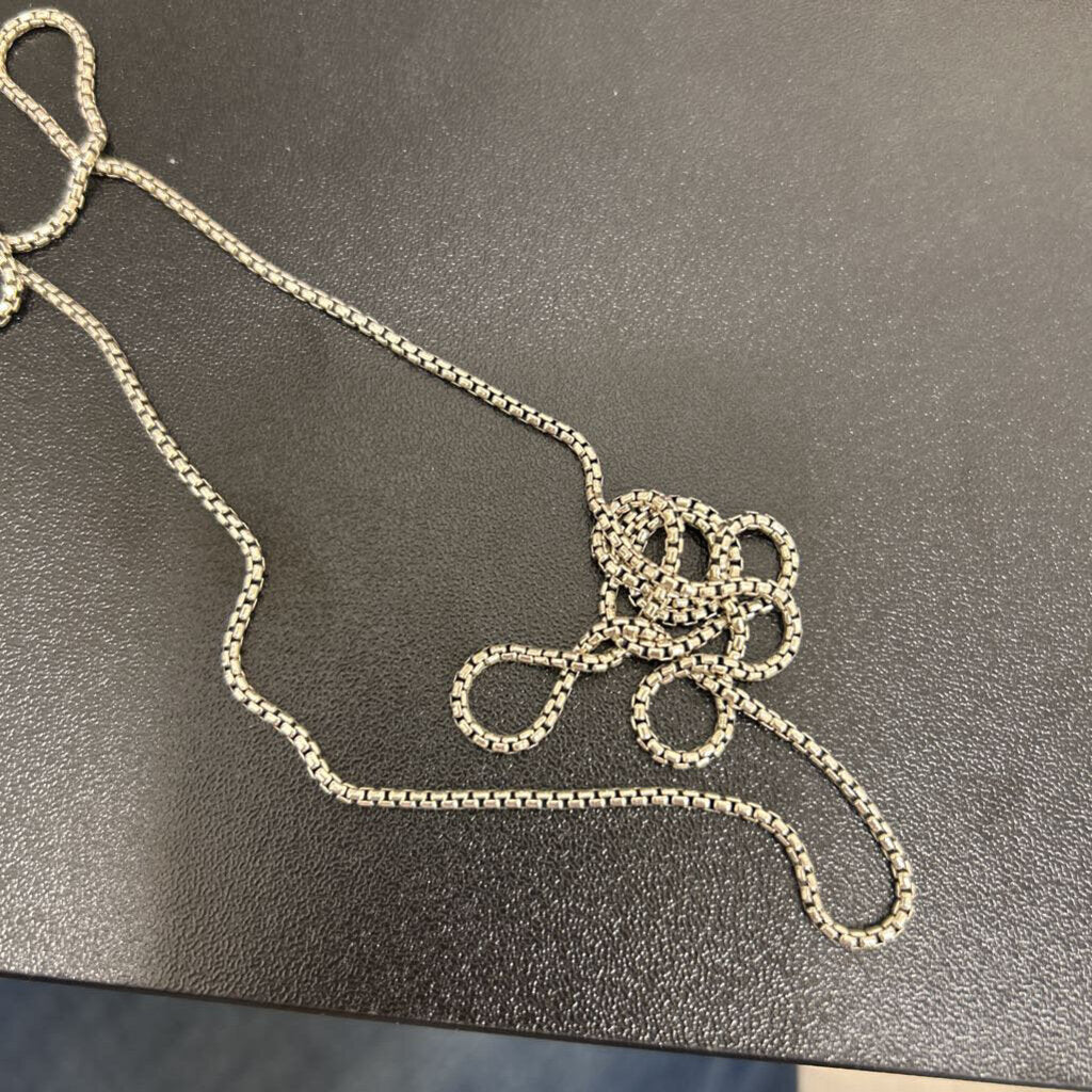 24" SIlver Box Chain