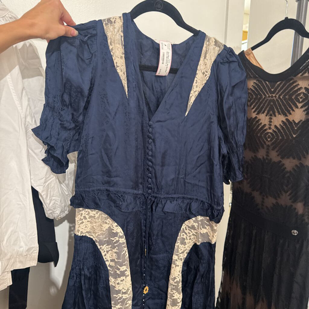 Sea By New Navy Silk Dress