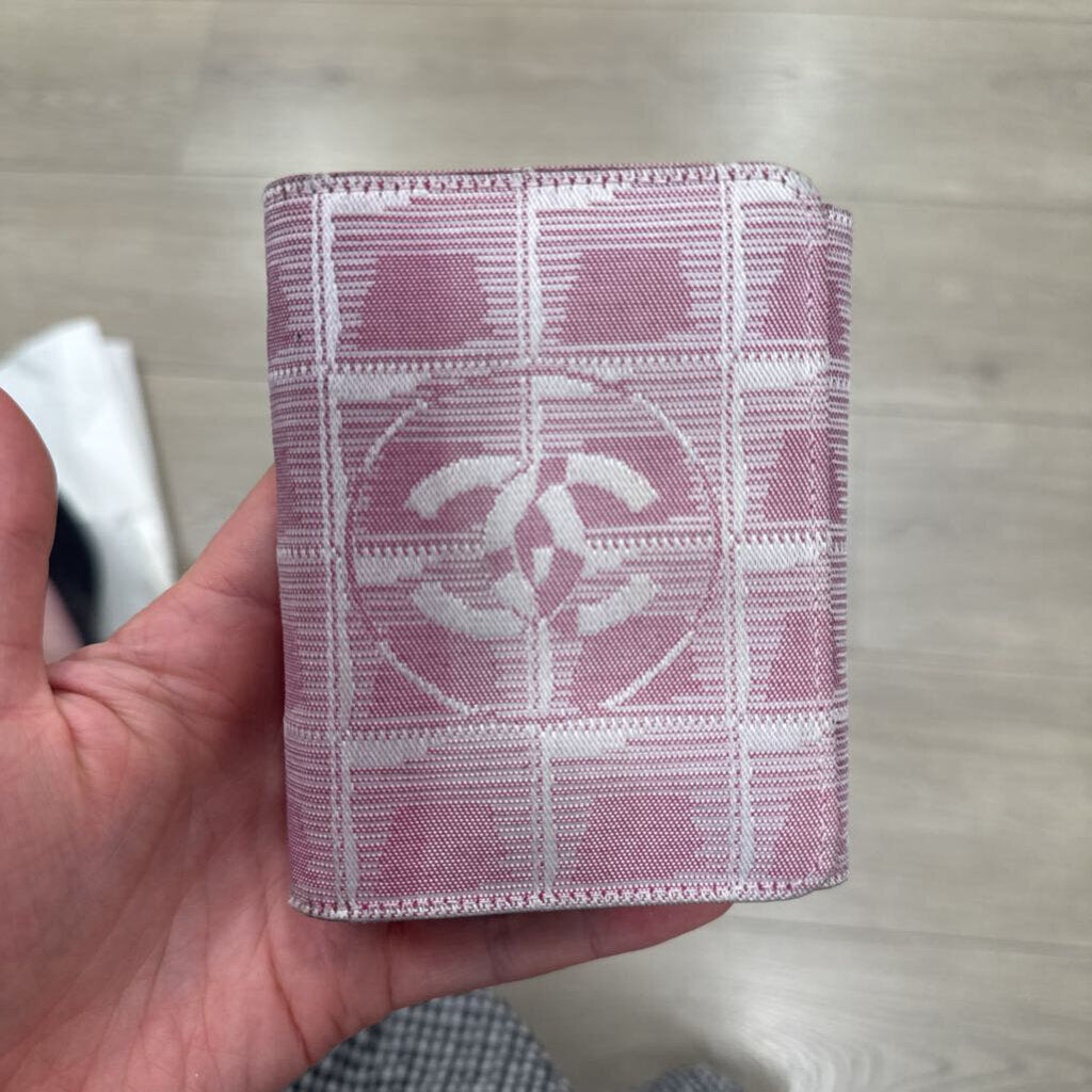 Pink/White Jacquard CC Wallet
