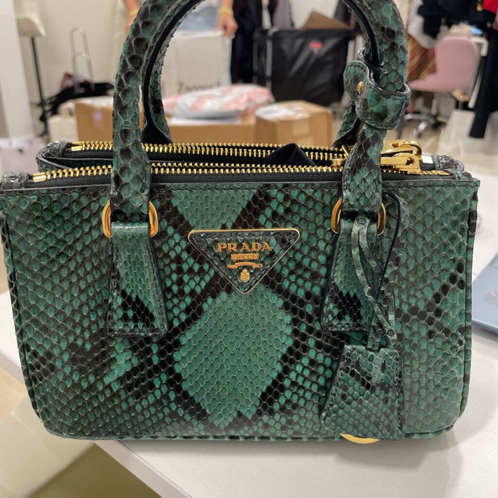 Green Python Galleria Bag (est 10,500)