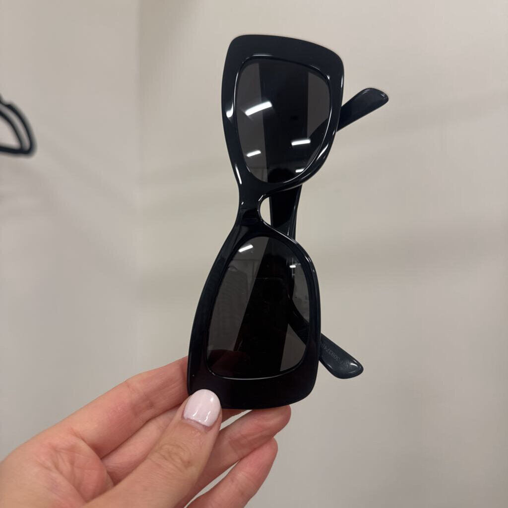 Black Cat Eye Sunglasses w/ Case