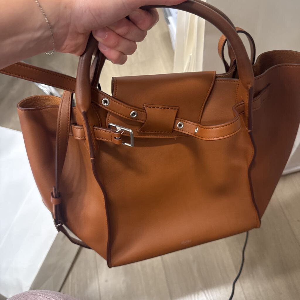 Brown Leather Big Bag Tote