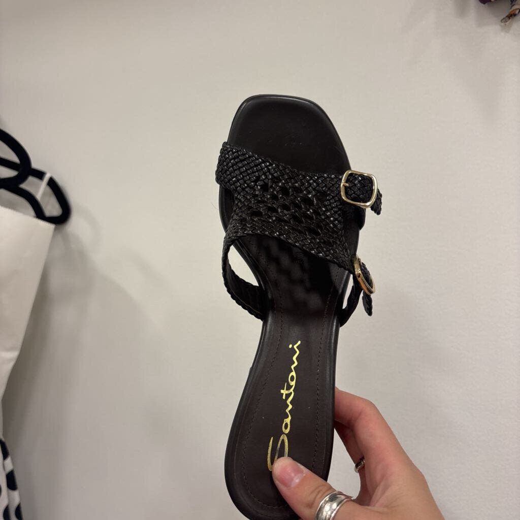 Brown Woven Buckle Sandal (900)