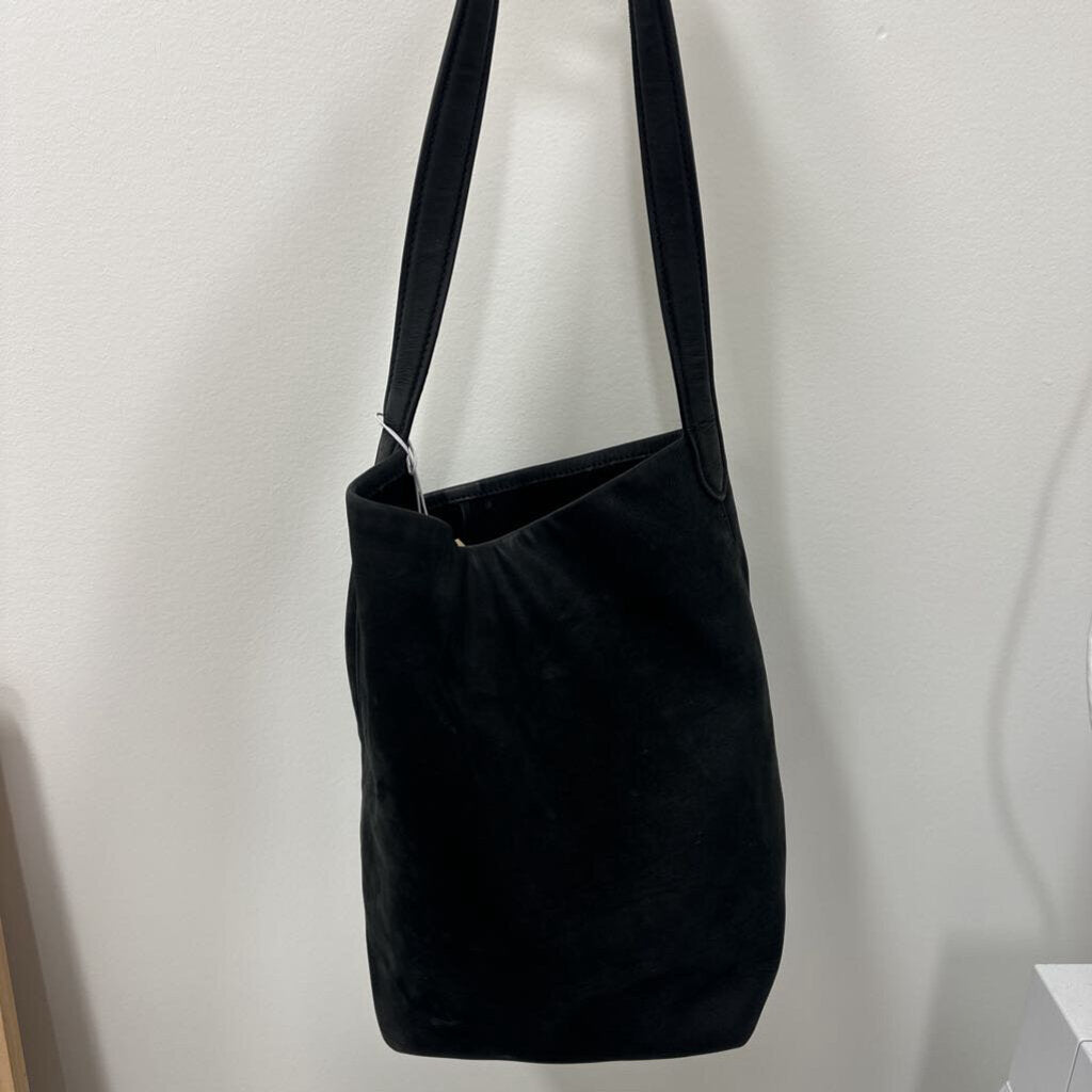 Black/Brown Suede Bucket Bag AS-IS