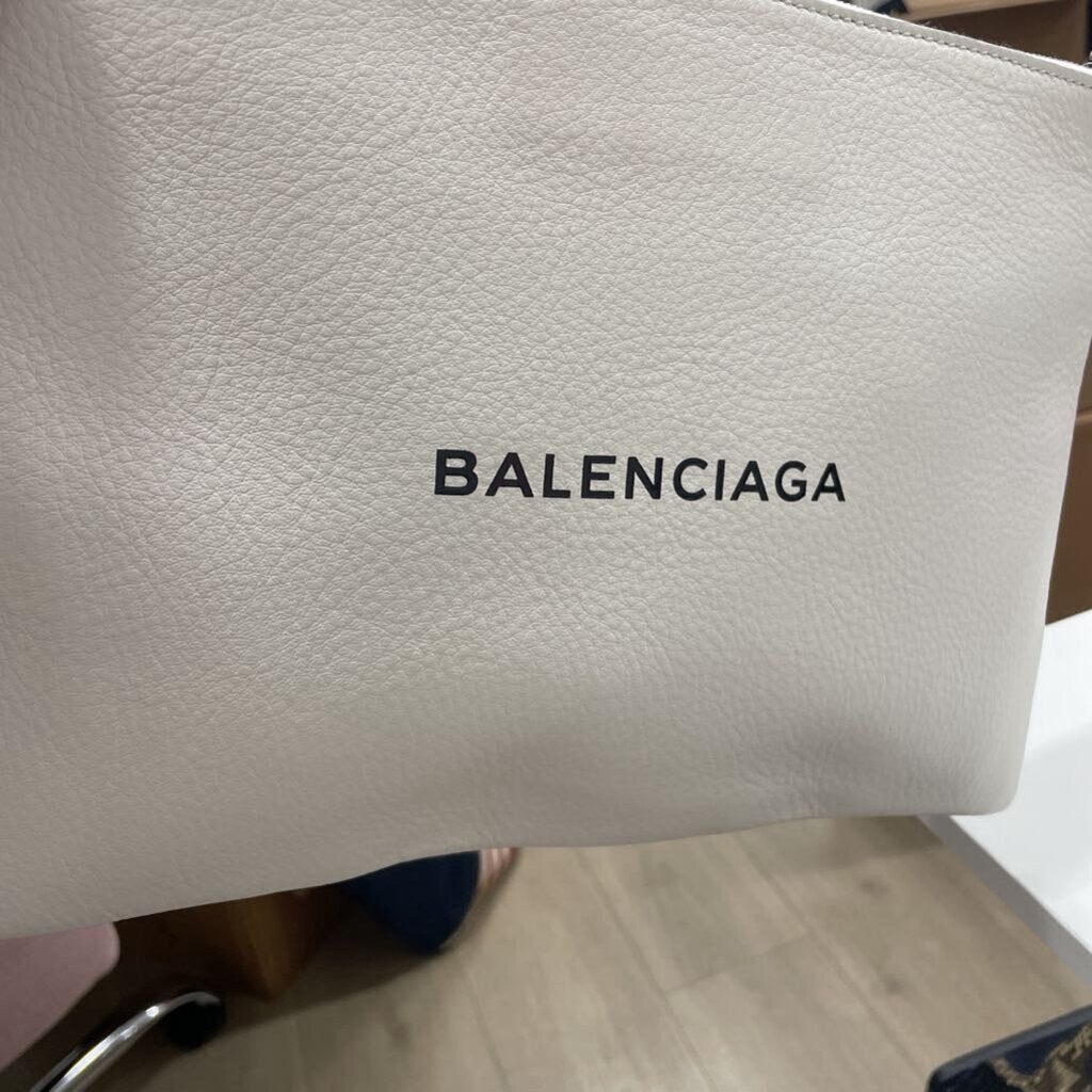 White Logo Clutch