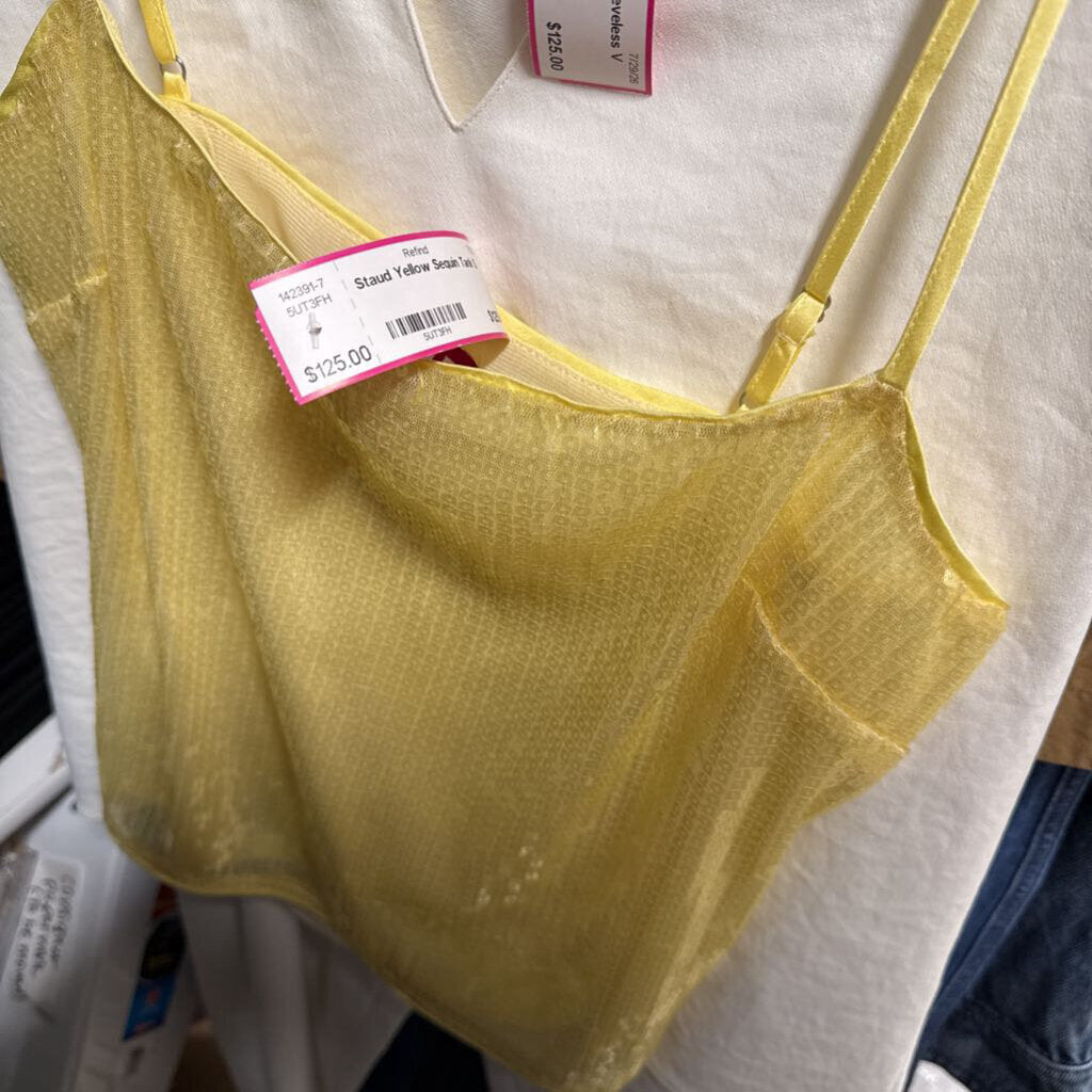 Yellow Sequin Tank
