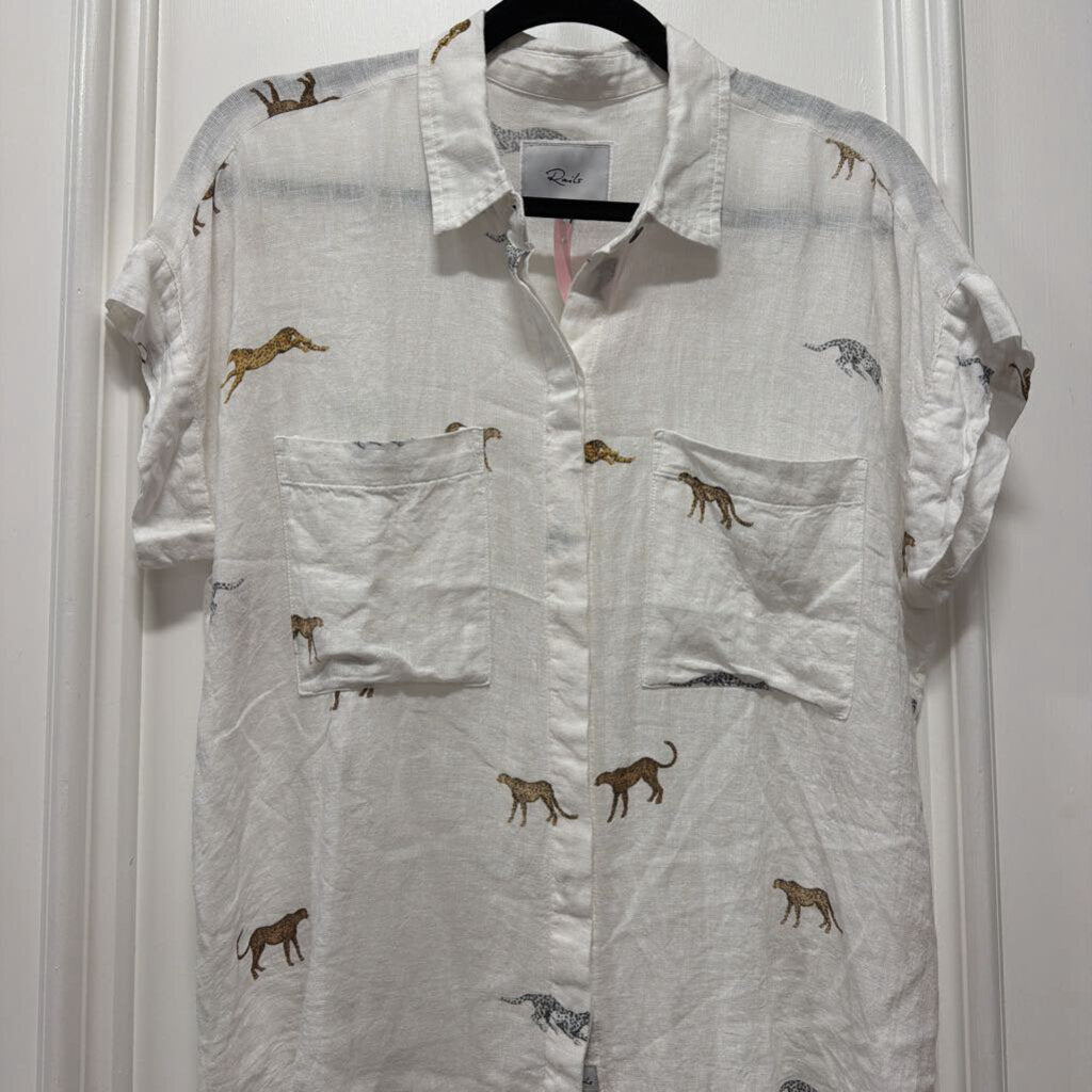 White Printed SS Shirt