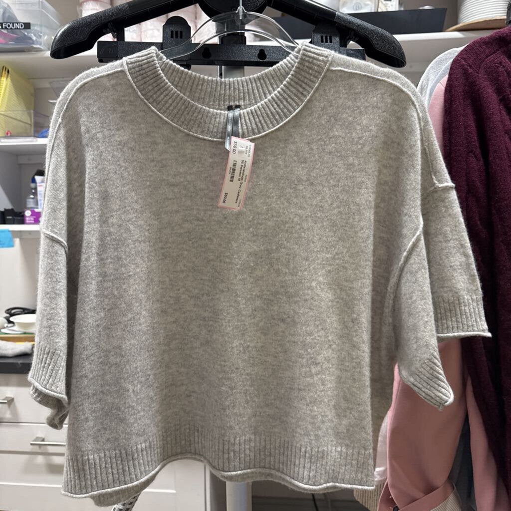 Grey Cashmere SS Sweater