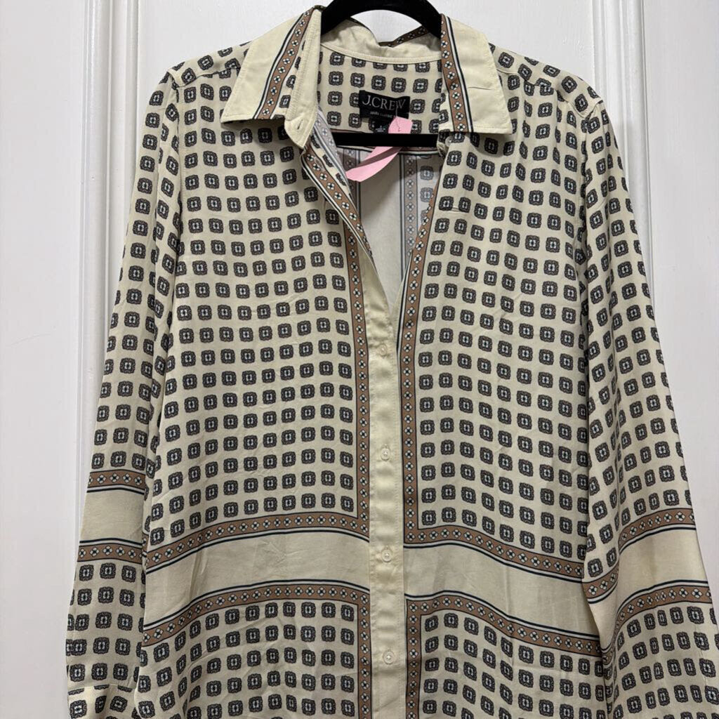 Brown Viscose Bandana-Print Shirt