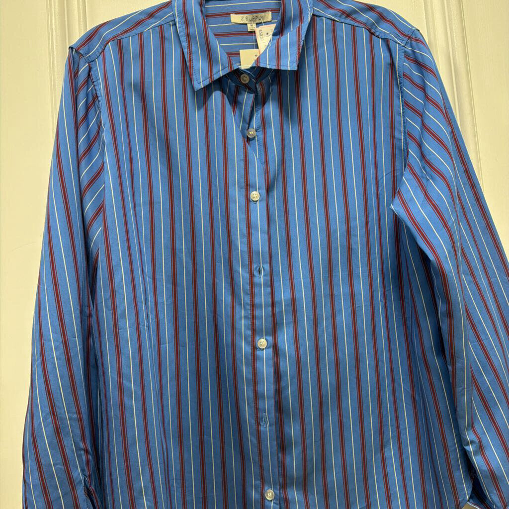 Blue/Maroon Stripe Shirt