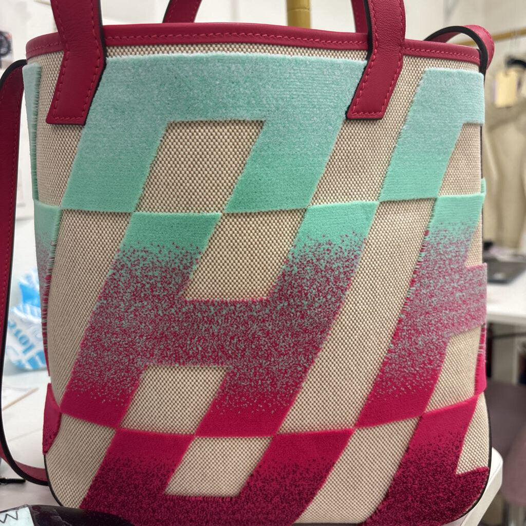 Multicolor Cabas Swift Leather Tote